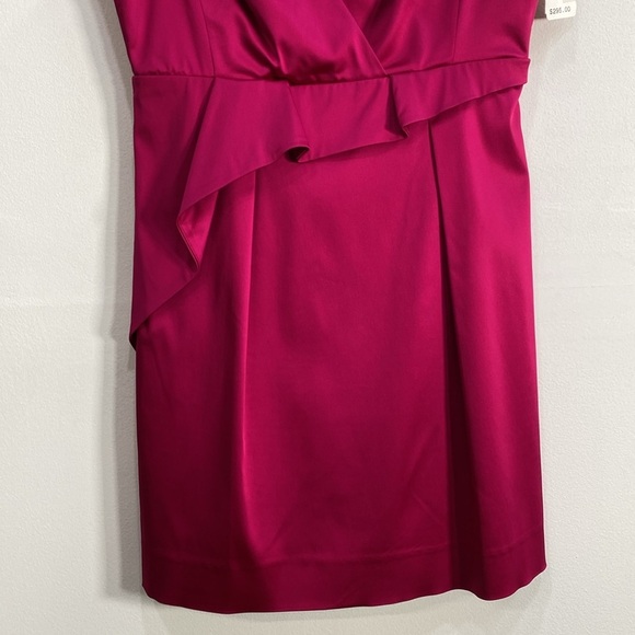 Phoebe Couture Mini Cocktail Dress 6 Pink Retail $298 - Picture 4 of 13